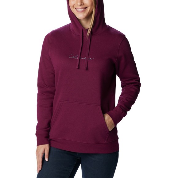 Columbia Women's Trek Graphic Treatment Hoodie, Red Fabric, X-Small - Picture 1 of 12